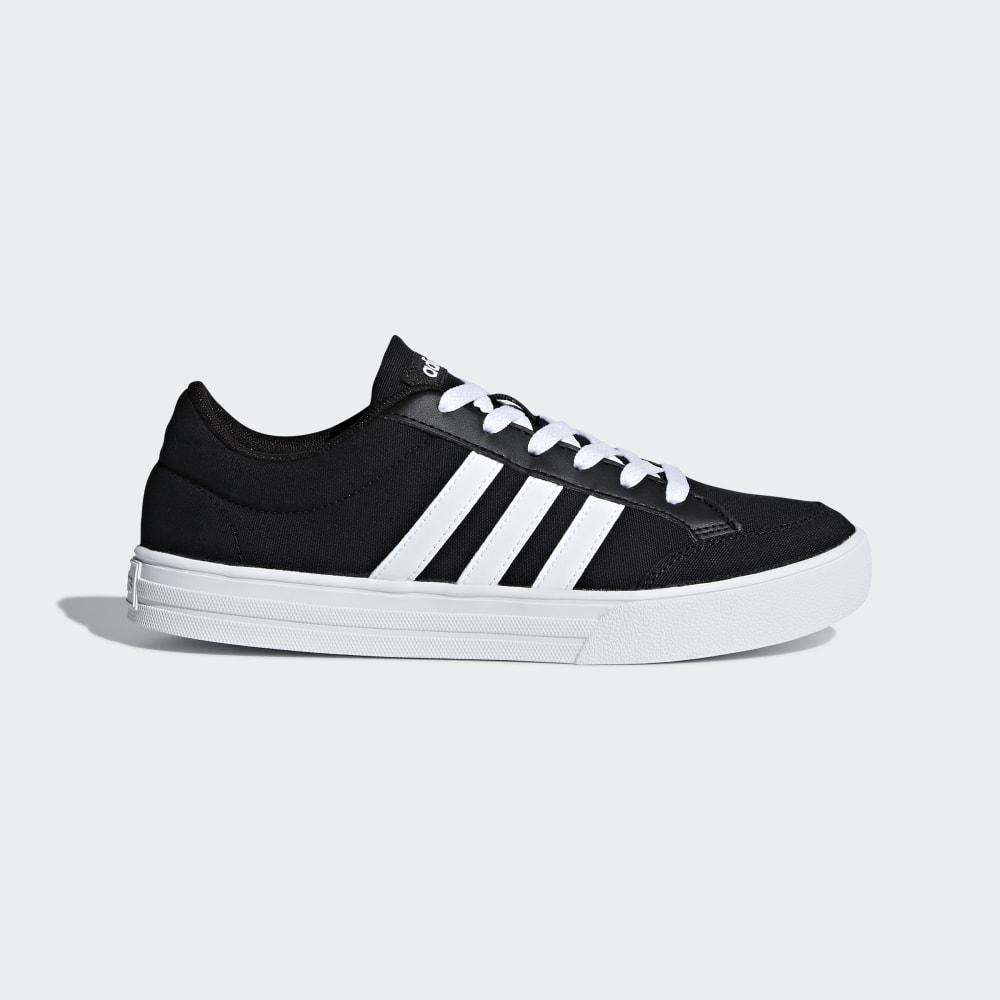 Adidasi Skate Adidas VS Set Barbati Romania - Negrii/Albi AW3890